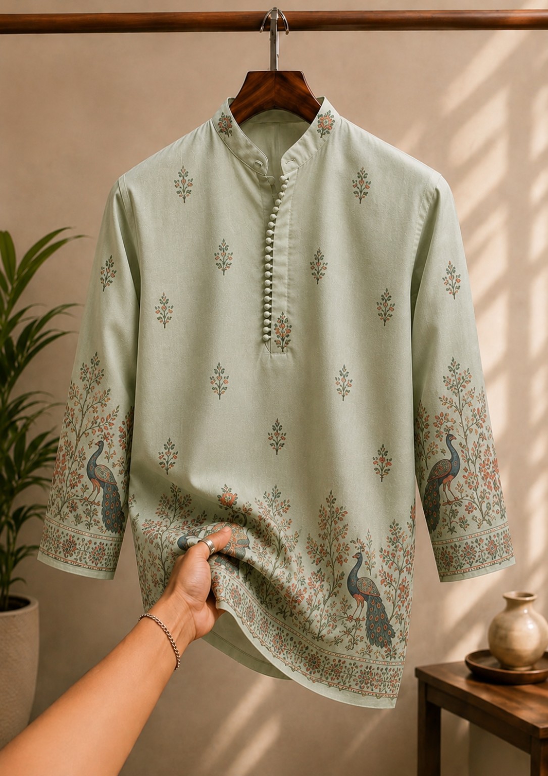 Sage Heritage kurta